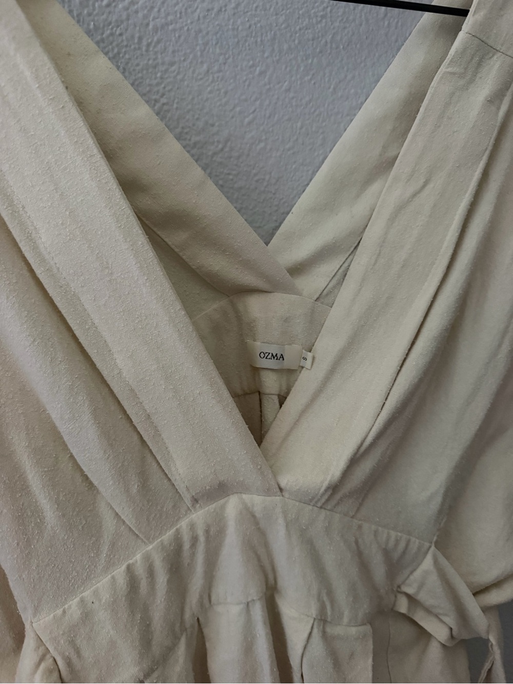 OZMA Cala Natural Silk Jumpsuit. Size S. - Picture 2 of 6